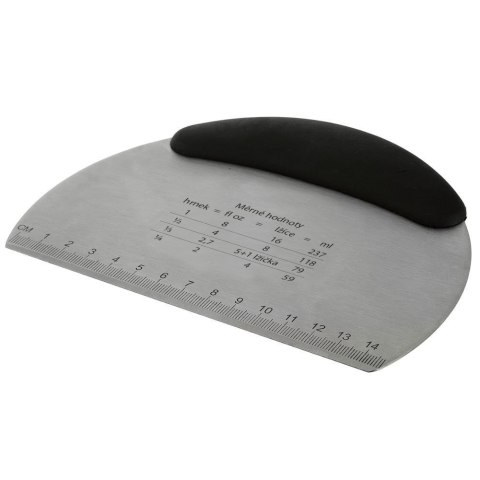 Szpatułka cukiernicza z miarką i rozdrabniacz stalowy 16 cm Szpatułka cukiernicza z miarką i rozdrabniacz stalowy 16 cm