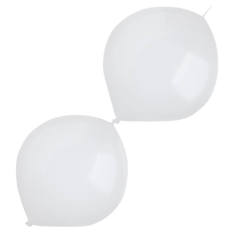Balony łącznikowe perłowe, białe, Pearl White, 30cm, 50szt. Balony łącznikowe perłowe, białe, Pearl White, 30cm, 50szt.