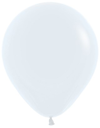 Balony lateksowe Sempertex White, biały 45cm, 25 szt.