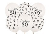 Balony 30 cm, zestaw na 30 urodziny, Pastel Off-white Balony 30 cm, zestaw na 30 urodziny, Pastel Off-white