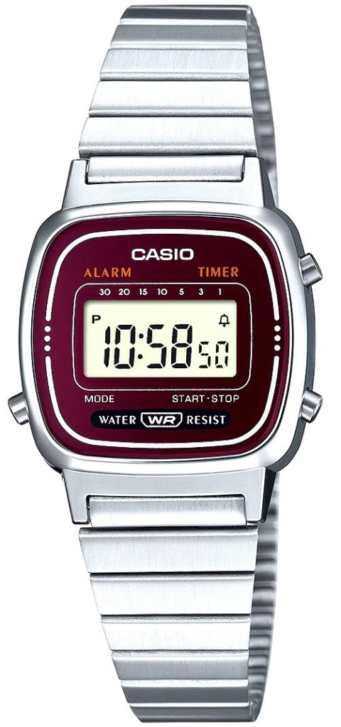 Zegarek Damski CASIO LA670WA-4DF + BOX Zegarek Damski CASIO LA670WA-4DF + BOX