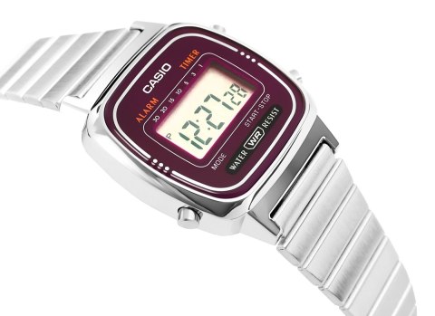Zegarek Damski CASIO LA670WA-4DF + BOX Zegarek Damski CASIO LA670WA-4DF + BOX