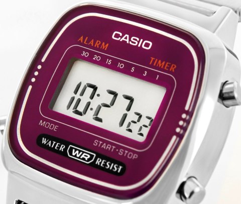 Zegarek Damski CASIO LA670WA-4DF + BOX Zegarek Damski CASIO LA670WA-4DF + BOX