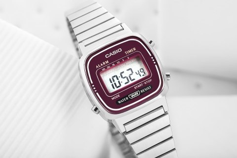 Zegarek Damski CASIO LA670WA-4DF + BOX Zegarek Damski CASIO LA670WA-4DF + BOX