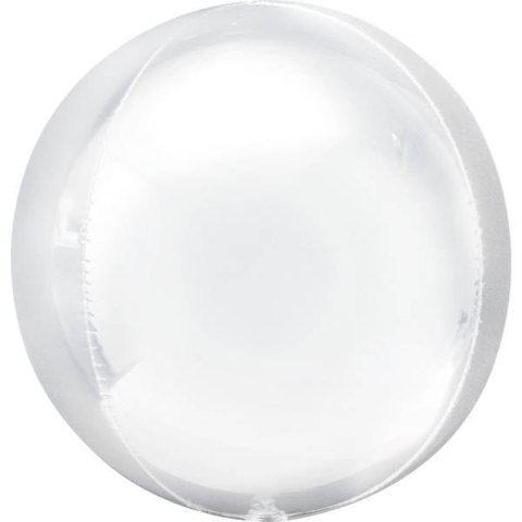 Balon Orbz kula biała 3D 40 cm Balon Orbz kula biała 3D 40 cm