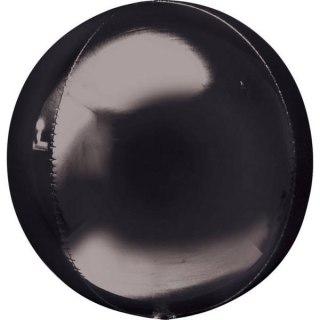 Balon Orbz kula czarna 3D 40 cm
