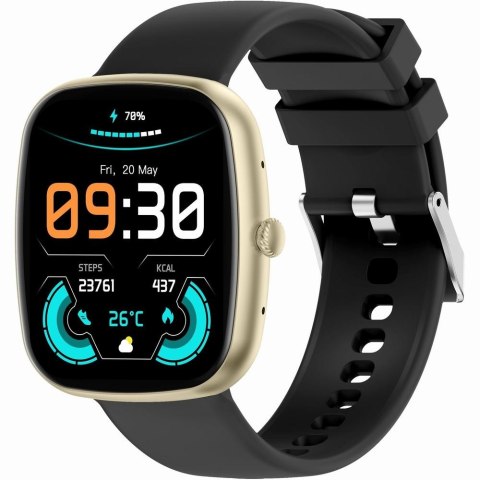 Smartwatch Damski GRAVITY GT18-7 Beżowy Pasek Silikonowy + Czarny Pasek Smartwatch Damski GRAVITY GT18-7 Beżowy Pasek Silikonowy + Czarny Pasek
