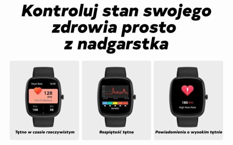 Smartwatch Damski GRAVITY GT18-7 Beżowy Pasek Silikonowy + Czarny Pasek Smartwatch Damski GRAVITY GT18-7 Beżowy Pasek Silikonowy + Czarny Pasek