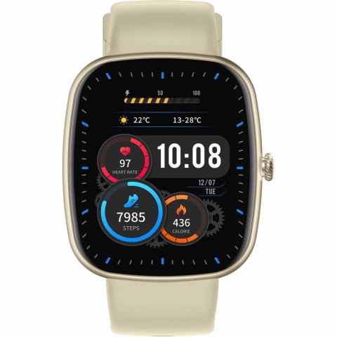 Smartwatch Damski GRAVITY GT18-8 Beżowy Pasek Silikonowy + Biały Pasek Smartwatch Damski GRAVITY GT18-8 Beżowy Pasek Silikonowy + Biały Pasek