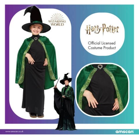 Strój, Kostium przebranie Profesor McGonagall Harry Potter, 8-10 lat