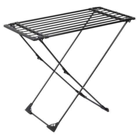 Suszarka na pranie metalowa czarna rozsuwana XXL 110-189 cm Suszarka na pranie metalowa czarna rozsuwana XXL 110-189 cm