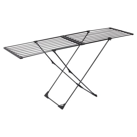 Suszarka na pranie metalowa czarna rozsuwana XXL 110-189 cm Suszarka na pranie metalowa czarna rozsuwana XXL 110-189 cm