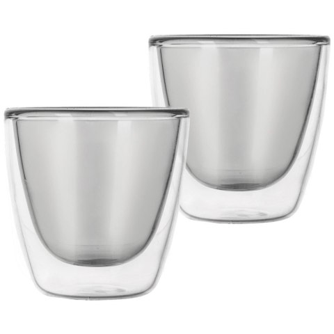 Szklanki termiczne z podwójną ścianką do kawy espresso DOUBLE 90 ml 2 szt. Szklanki termiczne z podwójną ścianką do kawy espresso DOUBLE 90 ml 2 szt.