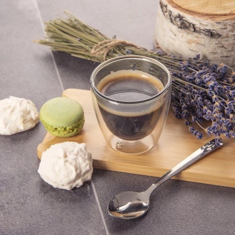 Szklanki termiczne z podwójną ścianką do kawy espresso DOUBLE 90 ml 2 szt. Szklanki termiczne z podwójną ścianką do kawy espresso DOUBLE 90 ml 2 szt.