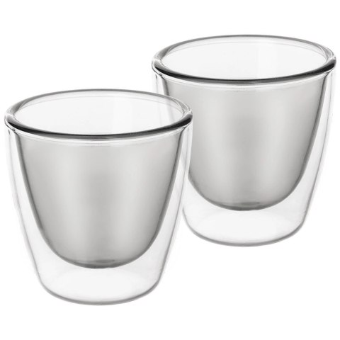 Szklanki termiczne z podwójną ścianką do kawy espresso DOUBLE 90 ml 2 szt. Szklanki termiczne z podwójną ścianką do kawy espresso DOUBLE 90 ml 2 szt.