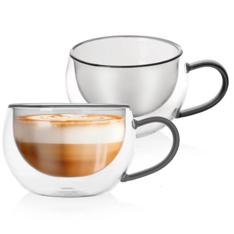 Szklanki termiczne z podwójną ścianką do kawy i herbaty DOUBLE 300 ml 2 szt. Szklanki termiczne z podwójną ścianką do kawy i herbaty DOUBLE 300 ml 2 szt.