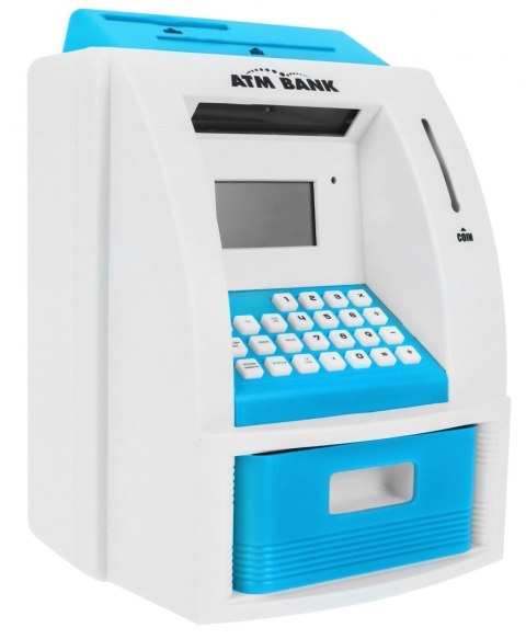 Bankomat skarbonka dla dzieci 3+ niebieski Interaktywne funkcje + Karta bankomatowa Bankomat skarbonka dla dzieci 3+ niebieski Interaktywne funkcje + Karta bankomatowa
