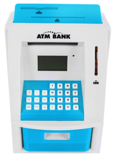Bankomat skarbonka dla dzieci 3+ niebieski Interaktywne funkcje + Karta bankomatowa Bankomat skarbonka dla dzieci 3+ niebieski Interaktywne funkcje + Karta bankomatowa