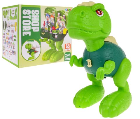 Jeżdżacy Dinozaur + Sklep Spożywczy 2w1 dla dzieci 3+ Atrapy produktów spożywczych + Akcesoria 55 el. Jeżdżacy Dinozaur + Sklep Spożywczy 2w1 dla dzieci 3+ Atrapy produktów spożywczych + Akcesoria 55 el.
