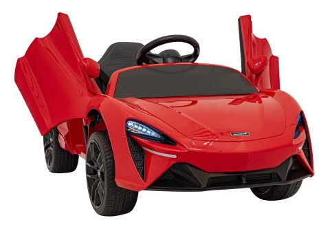McLaren Artura na akumulator dla dzieci Czerwony + Napęd 4x4 + Pilot + Wolny Start + EVA + Audio LED McLaren Artura na akumulator dla dzieci Czerwony + Napęd 4x4 + Pilot + Wolny Start + EVA + Audio LED
