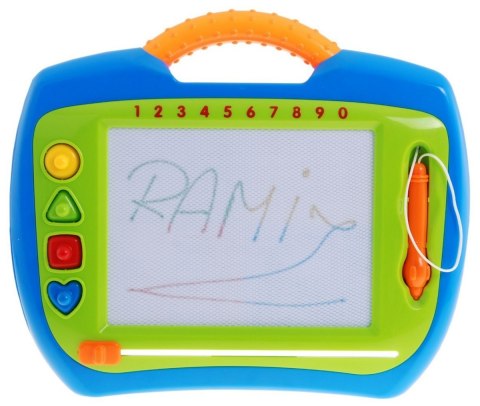 Wesoły Znikopis dla dzieci 3+ Kreatywna zabawka + Rysik + 4 pieczątki + Rysunki w 4 kolorach Wesoły Znikopis dla dzieci 3+ Kreatywna zabawka + Rysik + 4 pieczątki + Rysunki w 4 kolorach