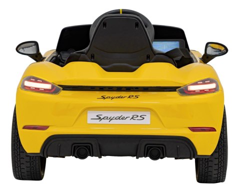 Pojazd Porsche Spyder RS 718 Żółty MP4 Pojazd Porsche Spyder RS 718 Żółty MP4