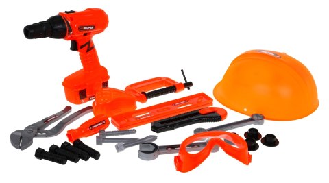 Zestaw majsterkowicza dla dzieci 3+ Wiertarko-wkrętarka + narzędzia 22 el. Mały mechanik Zestaw majsterkowicza dla dzieci 3+ Wiertarko-wkrętarka + narzędzia 22 el. Mały mechanik