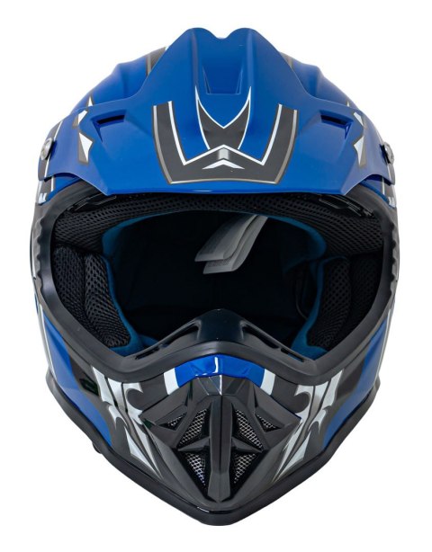 Kask Motocyklowy Enduro Niebieski S Kask Motocyklowy Enduro Niebieski S