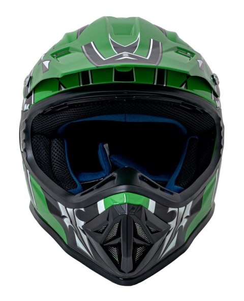Kask Motocyklowy Enduro Zielony S Kask Motocyklowy Enduro Zielony S