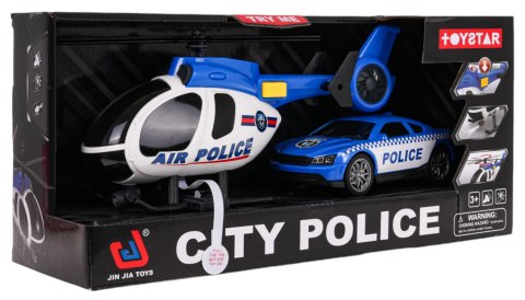 Zestaw Helikopter + Autko Policja Zestaw Helikopter + Autko Policja