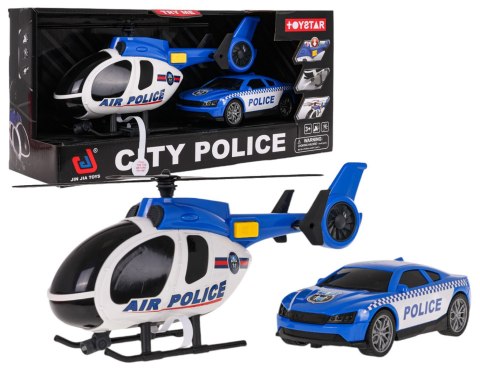 Zestaw Helikopter + Autko Policja Zestaw Helikopter + Autko Policja