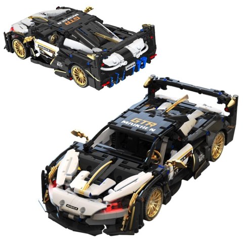 Zestaw Klocków Auto Sportowe Biało/Czarne 1242el. Zestaw Klocków Auto Sportowe Biało/Czarne 1242el.