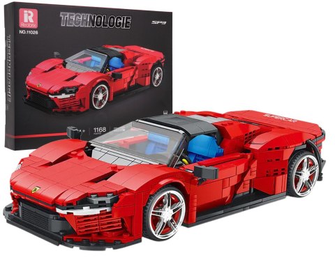Zestaw Klocków Auto Sportowe Czerwone 1168el. Zestaw Klocków Auto Sportowe Czerwone 1168el.