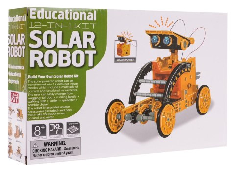 Zestaw Pojazdów Solarnych 12w1 Pomarańczowy Zestaw Pojazdów Solarnych 12w1 Pomarańczowy