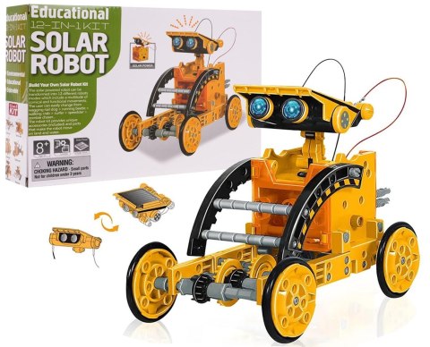 Zestaw Pojazdów Solarnych 12w1 Pomarańczowy Zestaw Pojazdów Solarnych 12w1 Pomarańczowy