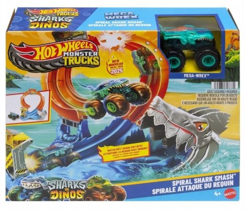 Hot Wheels Monster Trucks Pętla rekina Tor z kraks Hot Wheels Monster Trucks Pętla rekina Tor z kraks