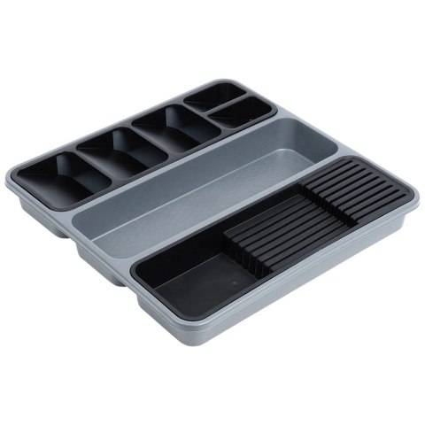 Wkład Organizer na Sztućce Nożę do Szuflady Szary Solidny ORION 40 x 40 cm Wkład Organizer na Sztućce Nożę do Szuflady Szary Solidny ORION 40 x 40 cm