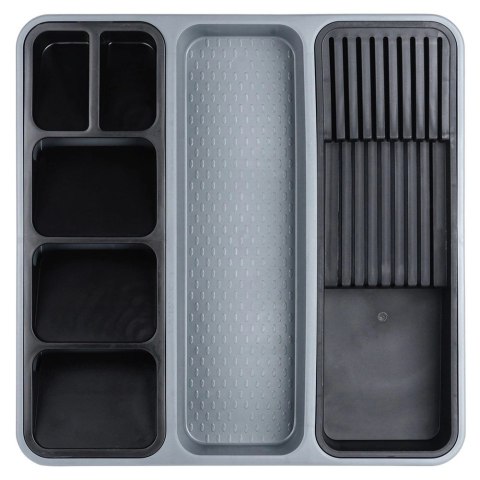 Wkład Organizer na Sztućce Nożę do Szuflady Szary Solidny ORION 40 x 40 cm Wkład Organizer na Sztućce Nożę do Szuflady Szary Solidny ORION 40 x 40 cm