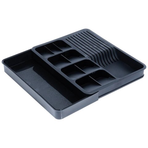 Wkład Organizer na Sztućce do Szuflady Rozsuwany Czarny VILDE 40 x 31 cm Wkład Organizer na Sztućce do Szuflady Rozsuwany Czarny VILDE 40 x 31 cm