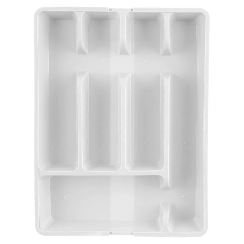 Wkład na sztućce do szuflady rozsuwany biały 36,5x27,5 cm Wkład na sztućce do szuflady rozsuwany biały 36,5x27,5 cm