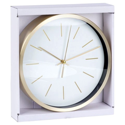 Zegar ścienny biały złoty 25 cm Zegar ścienny biały złoty 25 cm