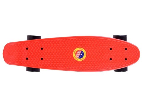 Deskorolka FISZKA dla dzieci do 50kg CZERWONA SP0575