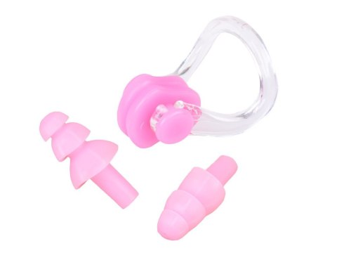 ZESTAW Okulary do pływania UV ANTI-FOG + zatyczki do uczu i nosa SP0792 BI
