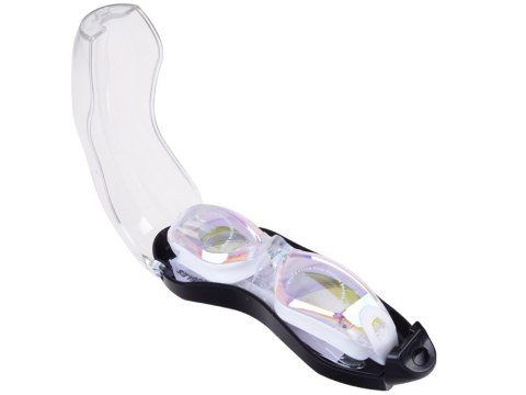 ZESTAW Okulary do pływania UV ANTI-FOG + zatyczki do uczu i nosa SP0792 BI