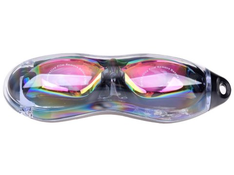 ZESTAW Okulary do pływania UV ANTI-FOG + zatyczki do uczu i nosa SP0792 RO