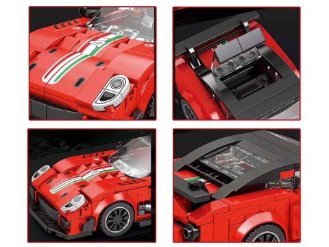 Klocki techniczne Supersportowe auto CZERWONE spojler 413-ele ZA5261
