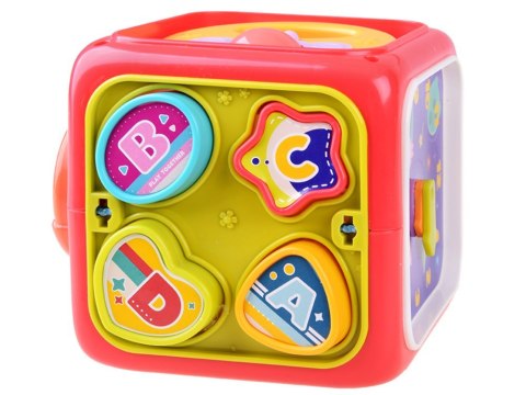 Kostka interaktywna edukacyjna pianinko przeplatanka sorter ZA4275 RO