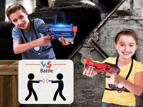 Laserowy paintball pistolety laser tag zestaw dla 2 osób pZA3776
