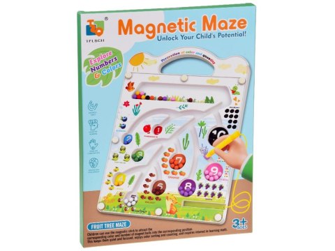 Magnetyczna układanka tablica labirynt nauka kolorów liczenia ZA5741