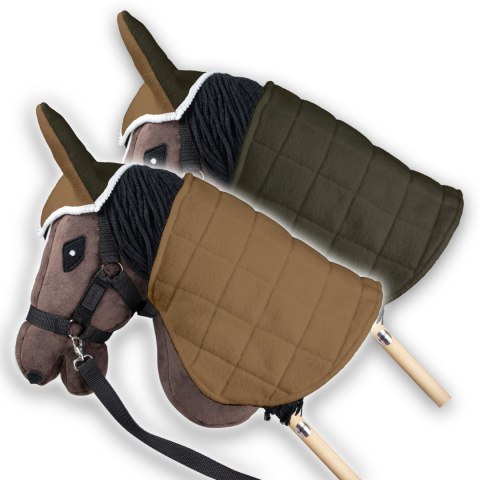 Derka dwustronna i nauszniki Skippi dla Hobby Horse - beż i oliwka Derka dwustronna i nauszniki Skippi dla Hobby Horse - beż i oliwka